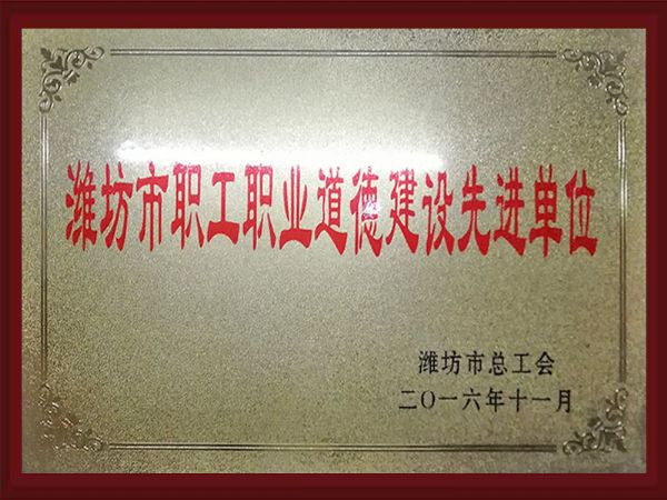 濰坊市職工職業(yè)道德建設(shè)先進單位